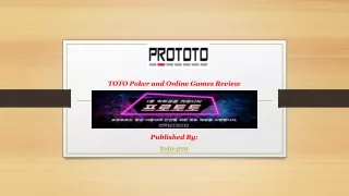 prototo toto poker and online games review