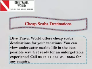 cheap scuba destinations