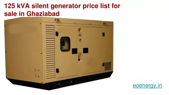 125 kva silent generator price list for sale