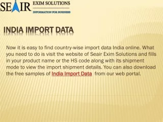 India Import Data