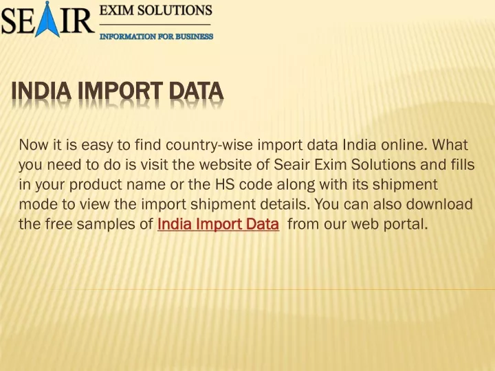 india import data