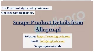 it s fresh and high quality database