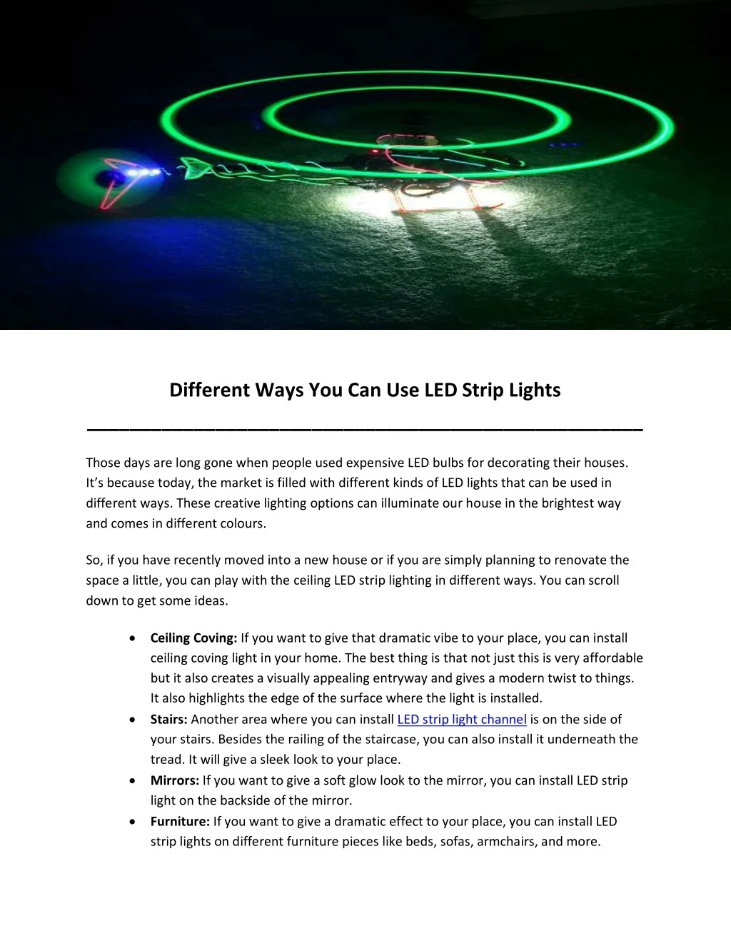 PPT - Different Ways You Can Use LED Strip Lights PowerPoint ...