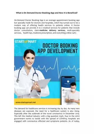 what is on demand doctor booking