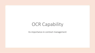 Importance of OCR Capability in Contract Management