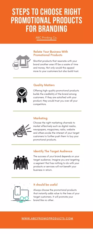 Steps To Choose Right Promotional Products For Branding