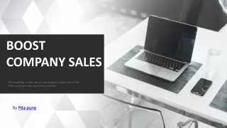 Boost company sales