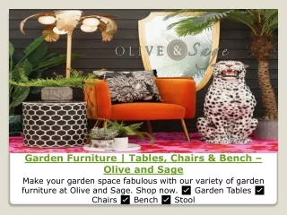 garden furniture tables chairs bench olive