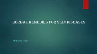 Herbal Remedies for Skin Problems