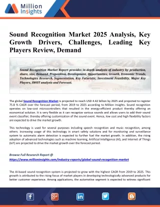 sound recognition market 2025 analysis key growth