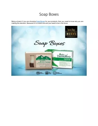 soap boxes