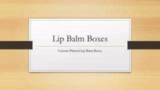 lip balm boxes