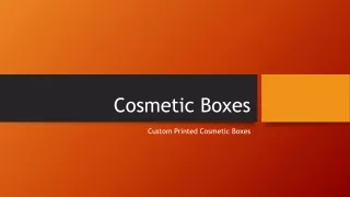 cosmetic boxes