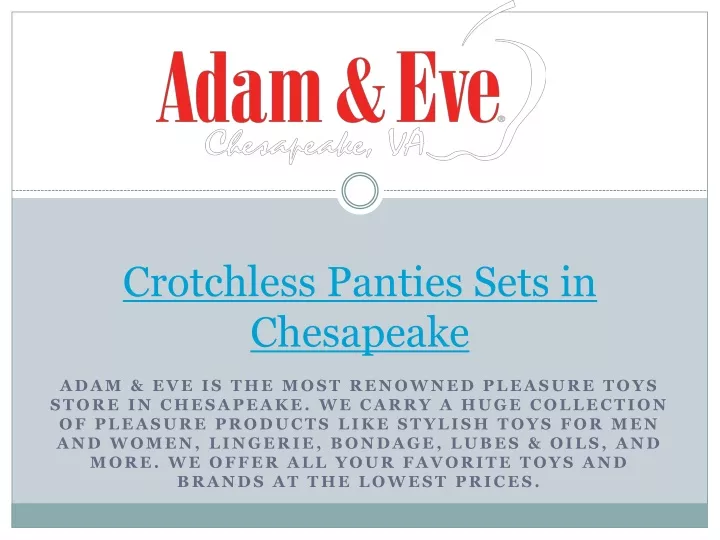 crotchless panties sets in chesapeake
