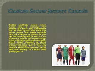 custom soccer jerseys canada