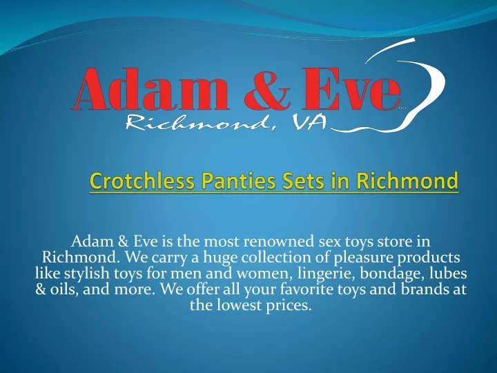 crotchless panties sets in richmond