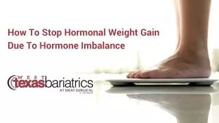 How To Stop Hormonal Weight Gain Due To Hormone Imbalance