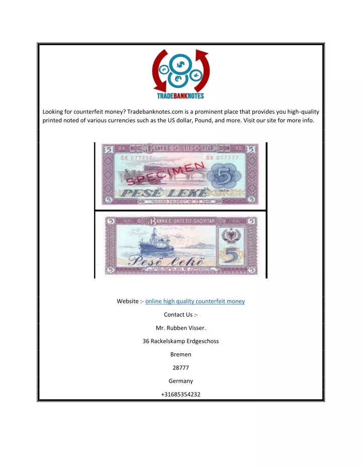 looking for counterfeit money tradebanknotes