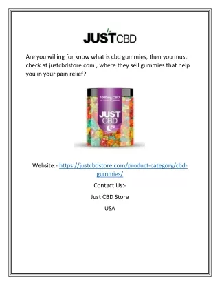 are you willing for know what is cbd gummies then