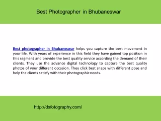 Best photographer in Bhubaneswar