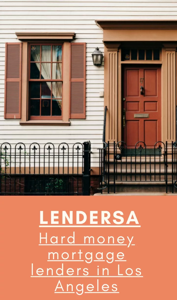 lendersa hard money mortgage lenders