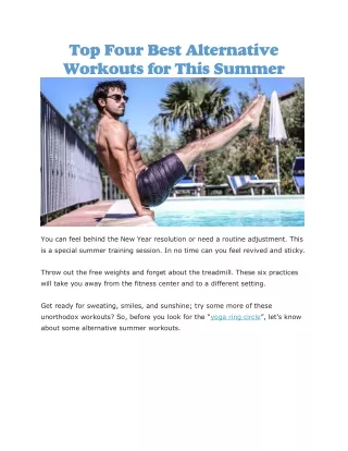 top four best alternative workouts for this summer