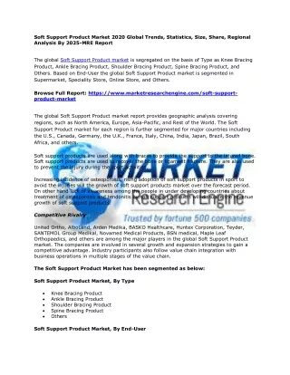 soft support product market 2020 global trends