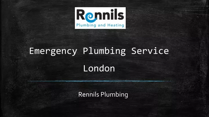 emergency plumbing service london