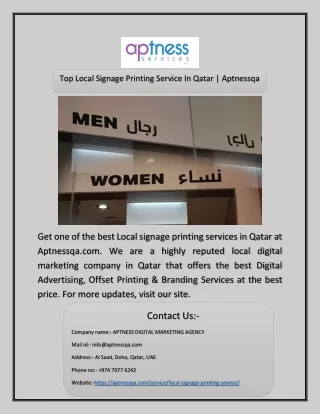 top local signage printing service in qatar