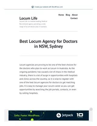 Best Locum Agency for Doctors in NSW, Sydney