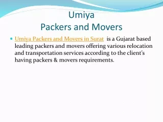 Packers and Movers in Surat