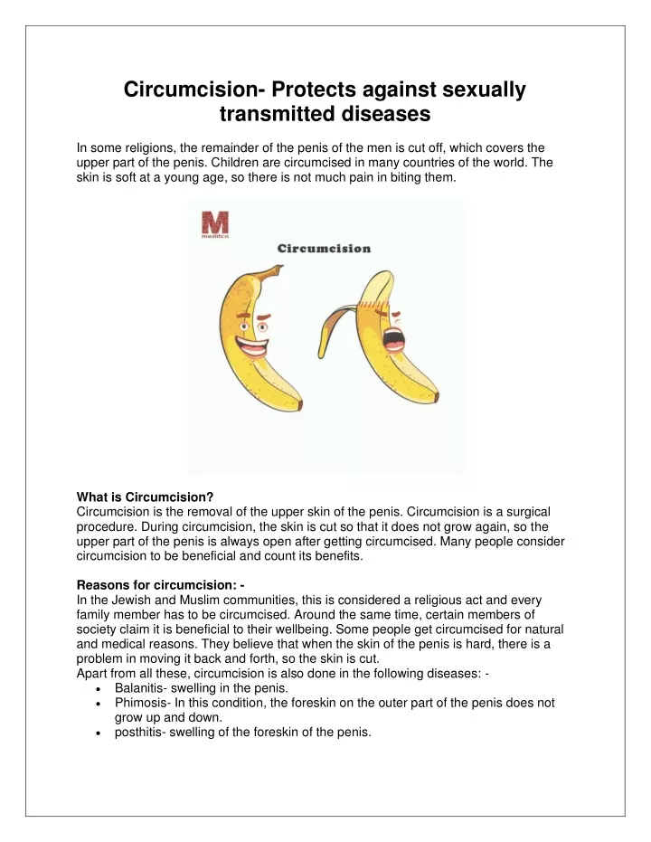 circumcision protects against sexually