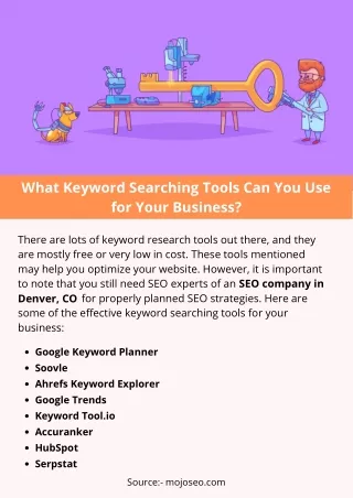 what keyword searching tools can you use for your