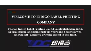 Indigo Label Printing Company, Supplement Label Printing - idglabels