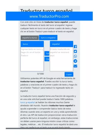 Traductor turco español