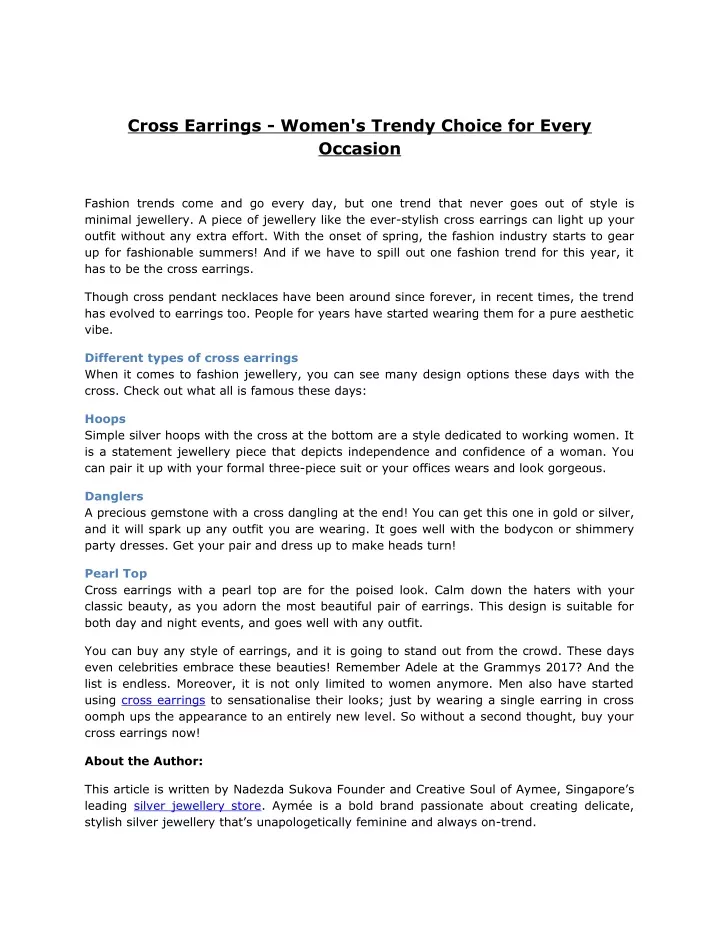 cross earrings women s trendy choice for every