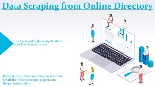 data scraping from online directory