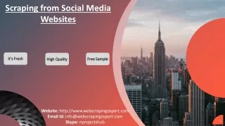 scraping from social media websites