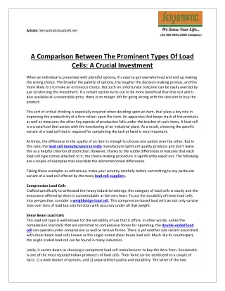 article sensomaticloadcell net