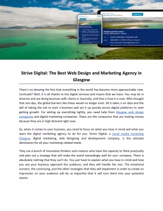 strive digital the best web design and marketing