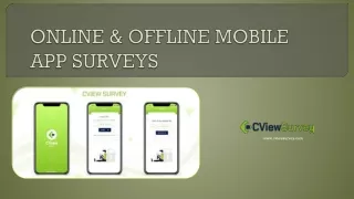 online offline mobile app surveys
