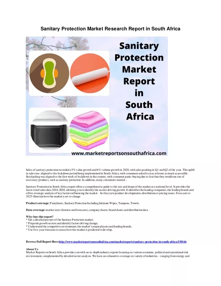 sanitary protection market research report