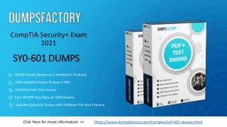 Comptia SY0-601 Online Practice Software-Comptia SY0-601 Dumps DumpsFactory