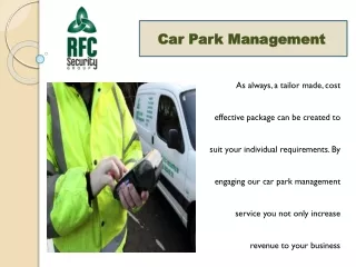 Car Park Management in Ireland | RFC Security