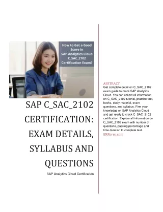 abstract get complete detail on c sac 2102 exam
