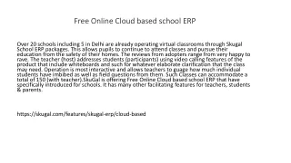 free online cloud based school erp