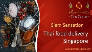 Thai Food Delivery Singapore