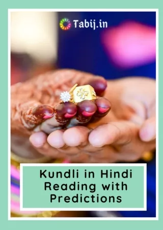 Kundali in Hindi Online reading through date of birth