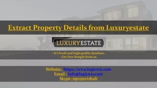 extract property details from luxuryestate