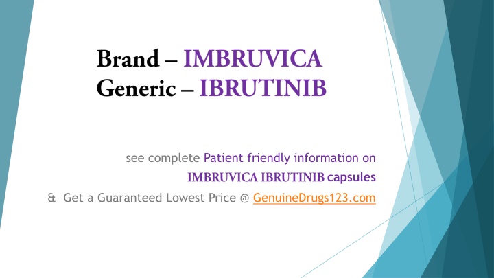 brand imbruvica generic ibrutinib